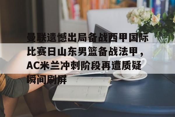 kaiyun体育官方app-包含曼联遗憾出局备战西甲国际比赛日山东男篮备战法甲，AC米兰冲刺阶段再遭质疑瞬间刷屏的词条